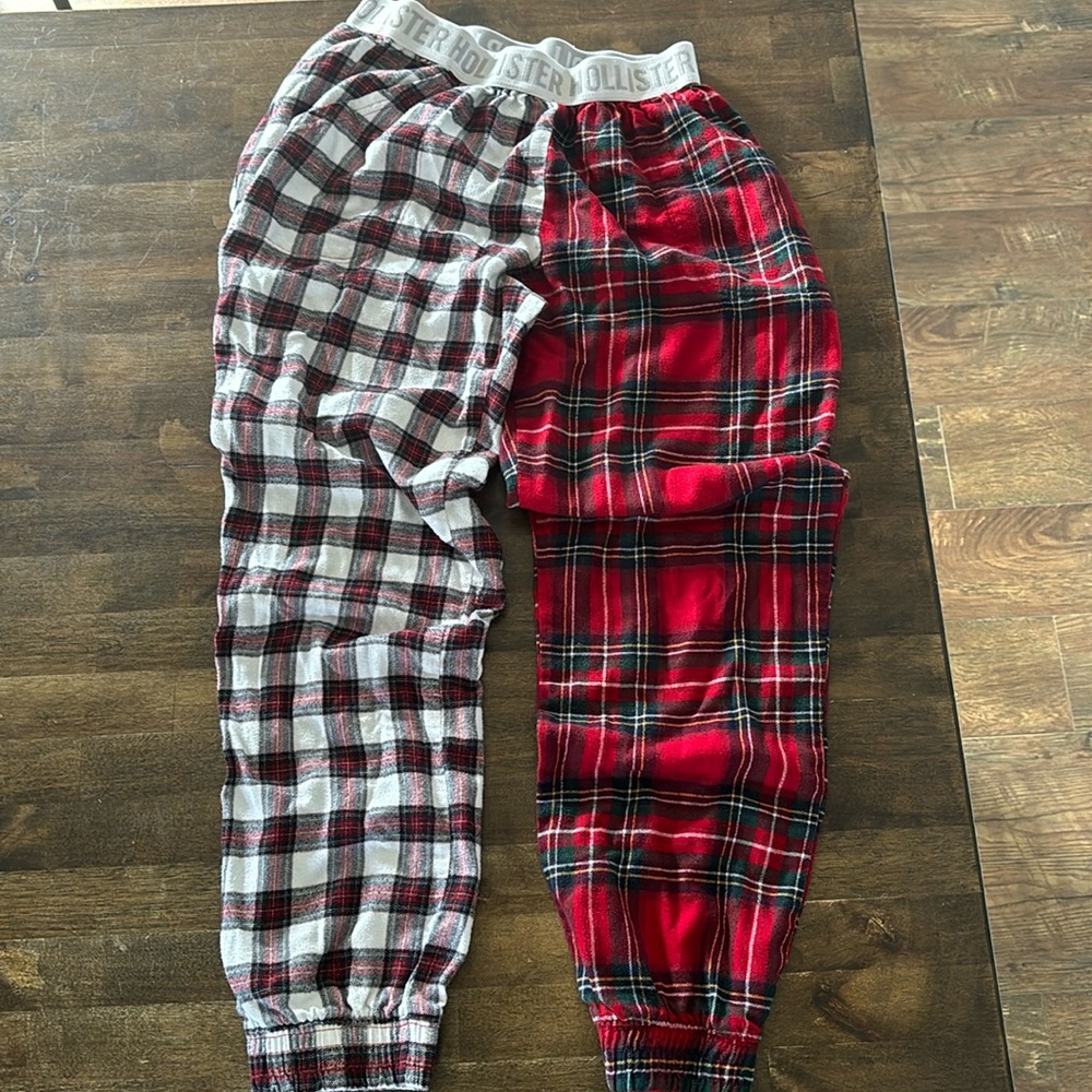 2 fabric Hollister pajama pants